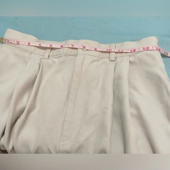 INC International Concepts Light Khaki Silk Slacks Women’s Size 12 Wide Leg - Picture 10 of 12